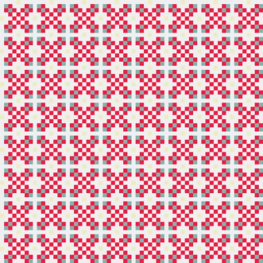 Soyut Geometrik Desen, üretken hesaplama sanatı, vektör illüstrasyonu