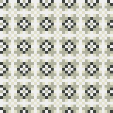 Soyut Geometrik Desen, üretken hesaplama sanatı, vektör illüstrasyonu