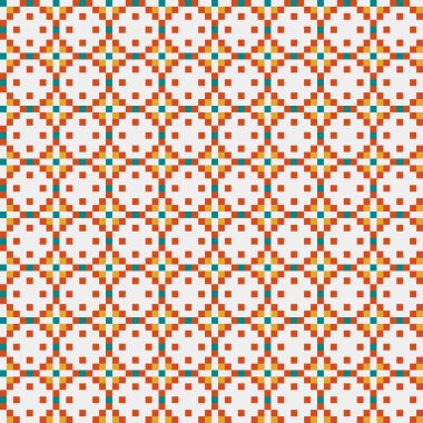 Soyut Geometrik Desen, üretken hesaplama sanatı, vektör illüstrasyonu