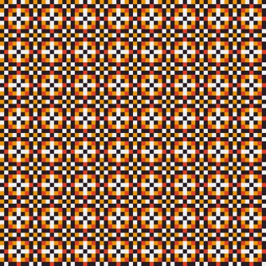 Soyut çapraz desenli üretken hesaplama sanatı çizimi