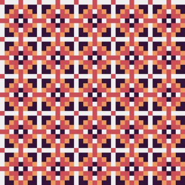 Soyut çapraz desenli üretken hesaplama sanatı çizimi