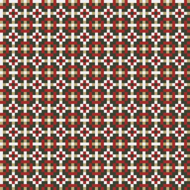 Soyut çapraz desenli üretken hesaplama sanatı çizimi