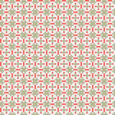 Soyut çapraz desenli üretken hesaplama sanatı çizimi