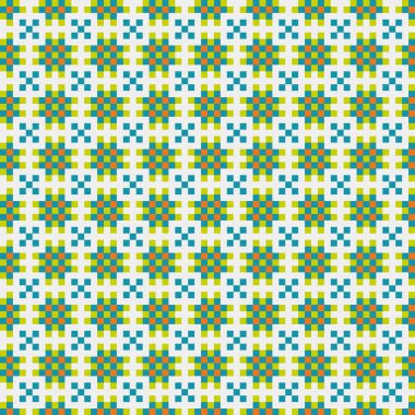 Soyut Geometrik Desen, üretken hesaplama sanatı, vektör illüstrasyonu