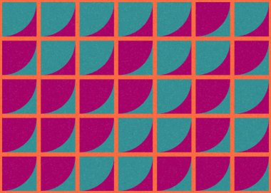 Soyut Geometrik Desen, üretken hesaplayıcı sanat vektörü çizimi