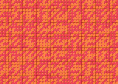 Soyut Geometrik Desen, üretken hesaplama sanatı, vektör illüstrasyonu 