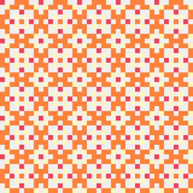 Soyut çapraz desenli üretken hesaplama sanatı çizimi