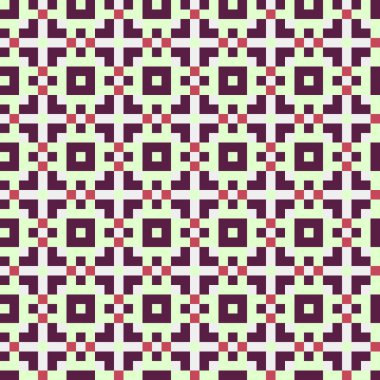 Soyut çapraz desenli üretken hesaplama sanatı çizimi