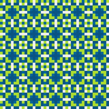 Soyut çapraz desenli üretken hesaplama sanatı çizimi