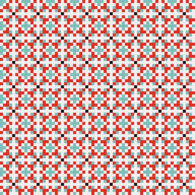 Soyut çapraz desenli üretken hesaplama sanatı çizimi