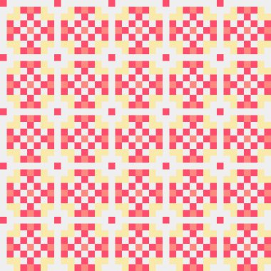 Soyut çapraz desenli üretken hesaplama sanatı çizimi