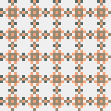 Soyut çapraz desenli üretken hesaplama sanatı çizimi