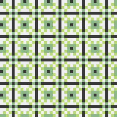 Soyut çapraz desenli üretken hesaplama sanatı çizimi