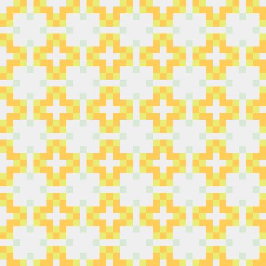 Soyut çapraz desenli üretken hesaplama sanatı çizimi