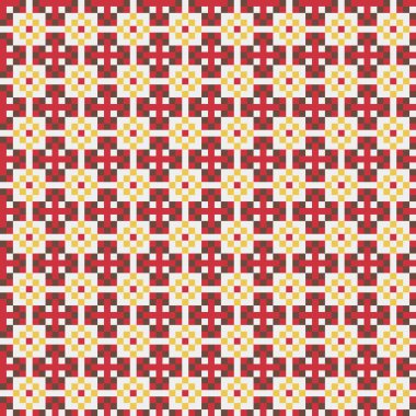 Soyut çapraz desen, üretken hesaplama sanatı illüstrasyonu