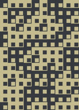 Soyut Geometrik Desen, üretken hesaplama sanatı çizimi