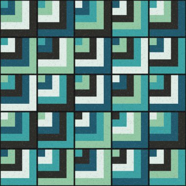 Soyut Geometrik Desen Üretken hesaplama sanatı, vektör illüstrasyonu