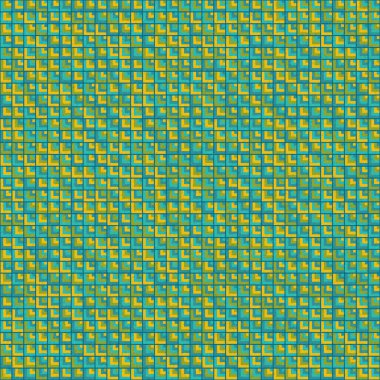 Soyut Geometrik Desen, üretken hesaplama sanatı, vektör illüstrasyonu 