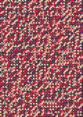 Soyut Geometrik Desen, üretken hesaplama sanatı çizimi