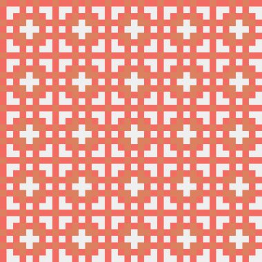 Soyut çapraz desen, üretken hesaplama sanatı, vektör illüstrasyonu 