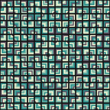 Soyut Geometrik Desen, üretken hesaplama sanatı çizimi