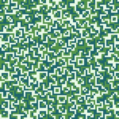 Soyut Geometrik Desen, üretken hesaplama sanatı, vektör illüstrasyonu 