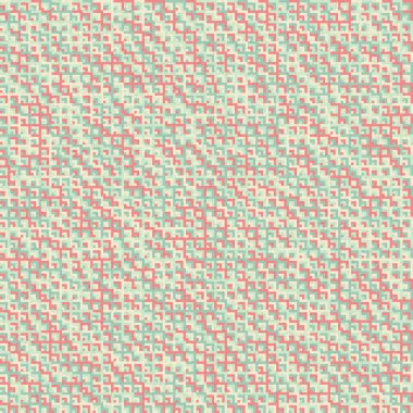 Soyut Geometrik Desen, üretken hesaplama sanatı, vektör illüstrasyonu 