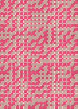 Soyut Geometrik Desen, üretken hesaplama sanatı çizimi