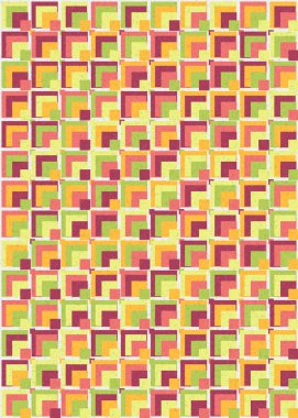 Soyut Geometrik Desen, üretken hesaplama sanatı çizimi