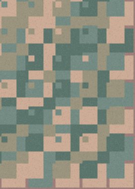 Soyut Geometrik Desen, üretken hesaplama sanatı çizimi