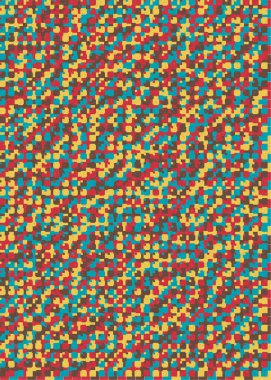 Soyut Geometrik Desen, üretken hesaplama sanatı çizimi