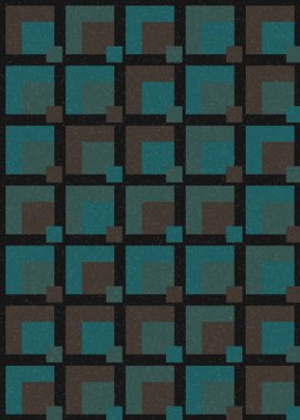 Soyut Geometrik Desen, üretken hesaplama sanatı çizimi