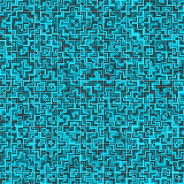 Soyut Geometrik Desen, üretken hesaplama sanatı çizimi