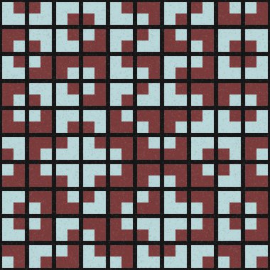 Soyut Geometrik Desen, üretken hesaplama sanatı, vektör illüstrasyonu 