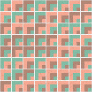 Soyut Geometrik Desen, üretken hesaplama sanatı, vektör illüstrasyonu 