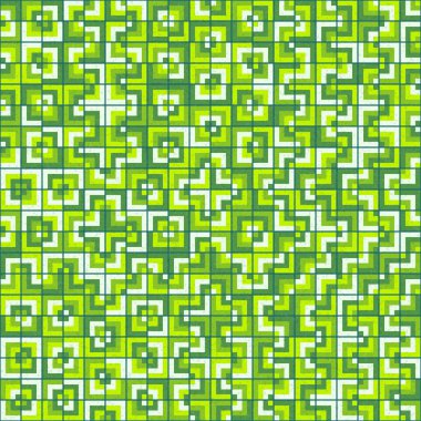 Soyut Geometrik Desen, üretken hesaplama sanatı, vektör illüstrasyonu 