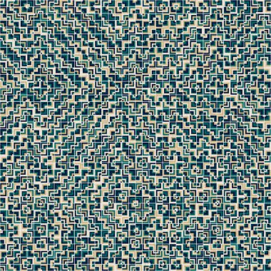 Soyut Geometrik Desen, üretken hesaplama sanatı, vektör illüstrasyonu 