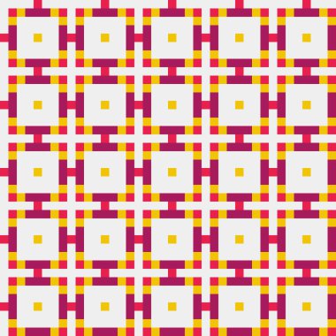 Soyut çapraz desen, üretken hesaplama sanatı, vektör illüstrasyonu 