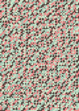 Soyut Geometrik Desen, üretken hesaplama sanatı çizimi