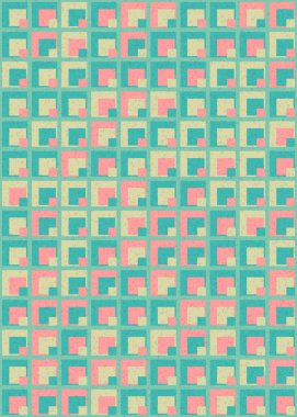 Soyut Geometrik Desen, üretken hesaplama sanatı çizimi