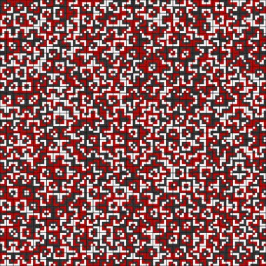 Soyut Geometrik Desen Üretken hesaplama sanatı, vektör illüstrasyonu