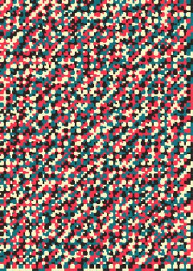 Soyut Geometrik Desen, üretken hesaplama sanatı çizimi
