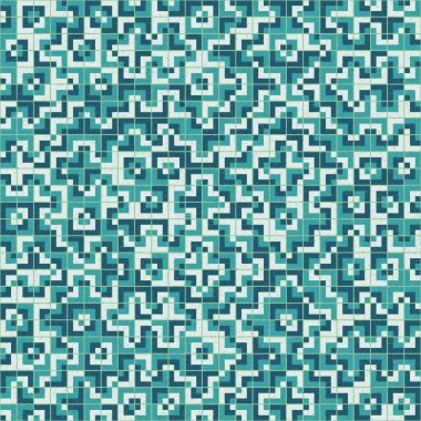 Soyut Geometrik Desen, üretken hesaplama sanatı çizimi