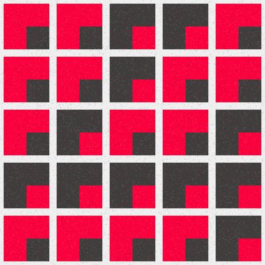 Soyut Geometrik Desen, üretken hesaplama sanatı, vektör illüstrasyonu 