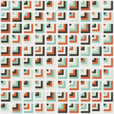 Soyut Geometrik Desen, üretken hesaplama sanatı, vektör illüstrasyonu 