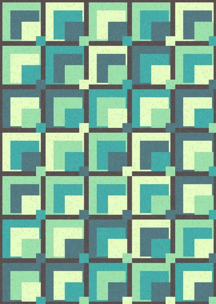 Soyut Geometrik Desen, üretken hesaplama sanatı çizimi