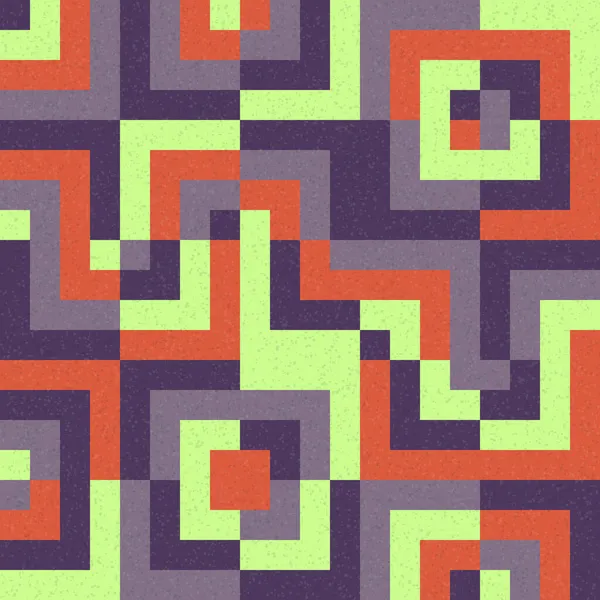 Soyut Geometrik Desen, üretken hesaplama sanatı çizimi