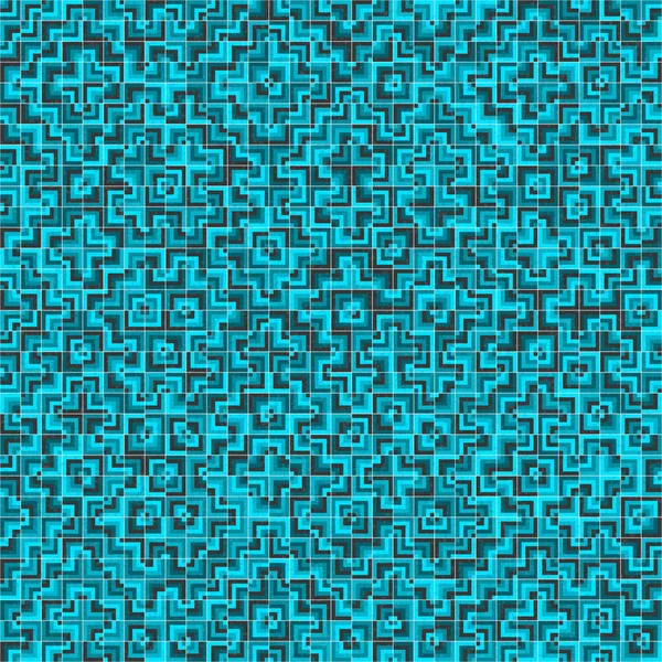 Padrão Geométrico Abstrato Ilustração Arte Computacional Gerativa —  Vetores de Stock