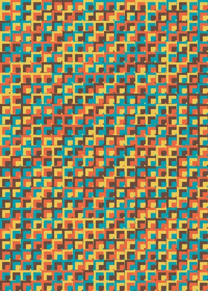 Abstraktes Geometrisches Muster Generative Computergestützte Illustration — Stockvektor