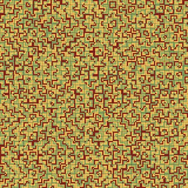 Soyut Geometrik Desen, üretken hesaplama sanatı, vektör illüstrasyonu 